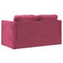 Bodenschlafsofa 2 in 1 roter Samt 122x204x55 cm von , Sofas - Ref: Foro24-353960, Preis: 231,99 €, Rabatt: %