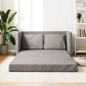 Floor sofa bed 2 in 1 Taupe gray fabric 112x174x55 cm by , Sofas - Ref: Foro24-353969, Price: 203,38 €, Discount: %