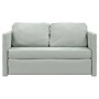 Bodenschlafsofa 2 in 1 hellgrauer Samt 122x204x55 cm von , Sofas - Ref: Foro24-353957, Preis: 231,80 €, Rabatt: %