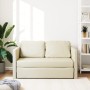 Floor sofa bed 2 in 1 cream synthetic leather 112x174x55 cm by , Sofas - Ref: Foro24-353974, Price: 203,34 €, Discount: %