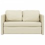 Floor sofa bed 2 in 1 cream synthetic leather 112x174x55 cm by , Sofas - Ref: Foro24-353974, Price: 203,34 €, Discount: %