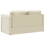 Floor sofa bed 2 in 1 cream synthetic leather 112x174x55 cm by , Sofas - Ref: Foro24-353974, Price: 203,34 €, Discount: %