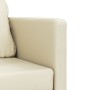 Floor sofa bed 2 in 1 cream synthetic leather 112x174x55 cm by , Sofas - Ref: Foro24-353974, Price: 203,34 €, Discount: %