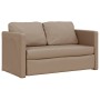 Floor sofa bed 2 in 1 cappuccino synthetic leather 112x174x55 cm by , Sofas - Ref: Foro24-353976, Price: 186,41 €, Discount: %