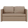 Floor sofa bed 2 in 1 cappuccino synthetic leather 112x174x55 cm by , Sofas - Ref: Foro24-353976, Price: 186,41 €, Discount: %