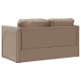 Floor sofa bed 2 in 1 cappuccino synthetic leather 112x174x55 cm by , Sofas - Ref: Foro24-353976, Price: 186,41 €, Discount: %