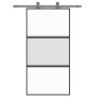 Puerta corredera vidrio templado y aluminio negra 102,5x205 cm de , Puertas para el hogar - Ref: Foro24-155203, Precio: 165,0...