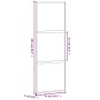 Sliding door made of tempered glass and black aluminum, 76x205 cm. by , Doors for the home - Ref: Foro24-155201, Price: 153,6...