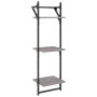 Wall shelves 3 levels bars 2 units gray Sonoma 30x25x100 cm by , Shelves and shelves - Ref: Foro24-836261, Price: 27,36 €, Di...