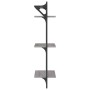 Wall shelves 3 levels bars 2 units gray Sonoma 30x25x100 cm by , Shelves and shelves - Ref: Foro24-836261, Price: 27,36 €, Di...