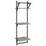 Wall shelves 3 levels bars 2 units gray Sonoma 30x25x100 cm by , Shelves and shelves - Ref: Foro24-836261, Price: 27,36 €, Di...