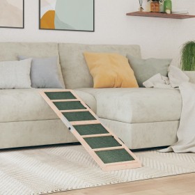 Solid green fir wood dog ramp 120x30 cm by , Pet Steps and Ramps - Ref: Foro24-172419, Price: 51,45 €, Discount: %