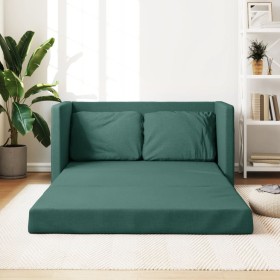 Sofá cama de suelo 2 en 1 tela verde oscuro 112x174x55 cm de , Sofás - Ref: Foro24-353968, Precio: 165,96 €, Descuento: %