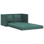 Dark green velvet floor sofa bed 2 in 1, 122x204x55 cm by , Sofas - Ref: Foro24-353961, Price: 223,31 €, Discount: %