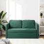 Dark green velvet floor sofa bed 2 in 1, 122x204x55 cm by , Sofas - Ref: Foro24-353961, Price: 223,31 €, Discount: %