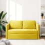 Floor sofa bed 2 in 1 dark yellow velvet 122x204x55 cm by , Sofas - Ref: Foro24-353963, Price: 233,47 €, Discount: %