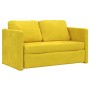 Floor sofa bed 2 in 1 dark yellow velvet 122x204x55 cm by , Sofas - Ref: Foro24-353963, Price: 233,47 €, Discount: %