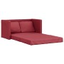 Sofá cama suelo 2 en 1 cuero sintético rojo tinto 112x174x55 cm de , Sofás - Ref: Foro24-353977, Precio: 209,34 €, Descuento: %