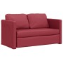 Sofá cama suelo 2 en 1 cuero sintético rojo tinto 112x174x55 cm de , Sofás - Ref: Foro24-353977, Precio: 209,34 €, Descuento: %