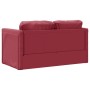 Sofá cama suelo 2 en 1 cuero sintético rojo tinto 112x174x55 cm de , Sofás - Ref: Foro24-353977, Precio: 209,34 €, Descuento: %