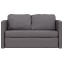 2 in 1 Boden Schlafsofa Kunstleder grau 112x174x55 cm von , Sofas - Ref: Foro24-353975, Preis: 198,05 €, Rabatt: %