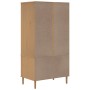 Armario SENJA aspecto de ratán madera pino marrón 90x55x175 cm de , Armarios roperos - Ref: Foro24-358034, Precio: 283,79 €, ...