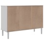 SENJA sideboard rattan look white pine wood 112x40x80 cm by , Sideboards - Ref: Foro24-358029, Price: 118,99 €, Discount: %