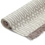 Kilim cotton rug with taupe print 160x230 cm by vidaXL, Rugs - Ref: Foro24-246552, Price: 49,61 €, Discount: %