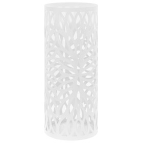 White steel leaf design umbrella stand by vidaXL, umbrella stands - Ref: Foro24-246803, Price: 36,82 €, Discount: %