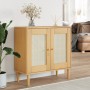 SENJA Sideboard Rattanoptik braunes Kiefernholz 80x35x80 cm von , Sideboards - Ref: Foro24-358031, Preis: 81,72 €, Rabatt: %