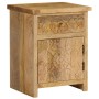 Mesita de noche de madera maciza de mango 40x30x50 cm de vidaXL, Mesitas de noche - Ref: Foro24-246152, Precio: 148,99 €, Des...