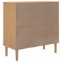 SENJA sideboard rattan look brown pine wood 80x35x80 cm by , Sideboards - Ref: Foro24-358031, Price: 81,72 €, Discount: %