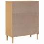 Aparador alto SENJA aspecto de ratán madera marrón 90x40x112 cm de , Aparadores - Ref: Foro24-358052, Precio: 136,00 €, Descu...