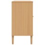 Aparador SENJA aspecto de ratán madera pino marrón 112x40x80 cm de , Aparadores - Ref: Foro24-358028, Precio: 118,99 €, Descu...