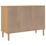 Aparador SENJA aspecto de ratán madera pino marrón 112x40x80 cm de , Aparadores - Ref: Foro24-358028, Precio: 118,99 €, Descu...