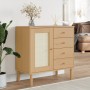 SENJA sideboard rattan look brown pine wood 80x40x80 cm by , Sideboards - Ref: Foro24-358037, Price: 101,74 €, Discount: %