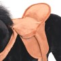 Caballo de juguete de pie de peluche negro de vidaXL, Animales de peluche - Ref: Foro24-91310, Precio: 78,46 €, Descuento: %