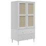 SENJA Kleiderschrank Rattanoptik Weißkiefernholz 90x55x175 cm von , Kleiderschränke - Ref: Foro24-358035, Preis: 304,85 €, Ra...