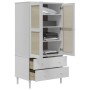 SENJA Kleiderschrank Rattanoptik Weißkiefernholz 90x55x175 cm von , Kleiderschränke - Ref: Foro24-358035, Preis: 304,85 €, Ra...