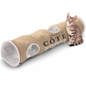 D&D Cote d'Ivoire cat tunnel 25x120cm brown and white 434/436448 by D&D, Cat furniture - Ref: Foro24-418990, Price: 54,28 €, ...