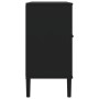 Aparador SENJA aspecto de ratán madera pino negro 112x40x80 cm de , Aparadores - Ref: Foro24-358030, Precio: 154,96 €, Descue...