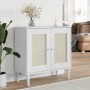 SENJA sideboard rattan look white pine wood 80x35x80 cm by , Sideboards - Ref: Foro24-358032, Price: 82,07 €, Discount: %