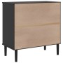 SENJA sideboard rattan look black pine wood 80x40x80 cm by , Sideboards - Ref: Foro24-358039, Price: 100,55 €, Discount: %