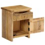 Solid mango wood bedside table 40x30x50 cm by vidaXL, Nightstands - Ref: Foro24-246152, Price: 148,99 €, Discount: %