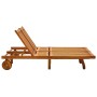 Garden sunbed for 2 people with solid acacia wood and cushions by , Loungers - Ref: Foro24-3061378, Price: 392,34 €, Discount: %