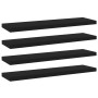 Shelf shelves 4 pcs black plywood 40x10x1.5cm by , Shelves - Ref: Foro24-805124, Price: 18,74 €, Discount: %