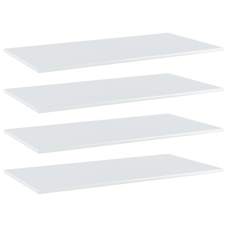 Shelf for shelving unit 4 pcs glossy white wood 100x50x1.5cm by , Shelves - Ref: Foro24-805423, Price: 61,60 €, Discount: %