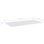 Estante para estantería 4 uds madera blanco brillo 100x50x1,5cm de , Estanterías - Ref: Foro24-805423, Precio: 61,99 €, Descu...