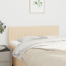 Headboards 2 units cream-colored fabric 72x5x78/88 cm by , Headboards and footboards - Ref: Foro24-346247, Price: 60,31 €, Di...