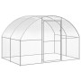 Galvanized steel outdoor chicken coop 3x16x2 m by , Cages and habitats for small animals - Ref: Foro24-3095469, Price: 841,97...